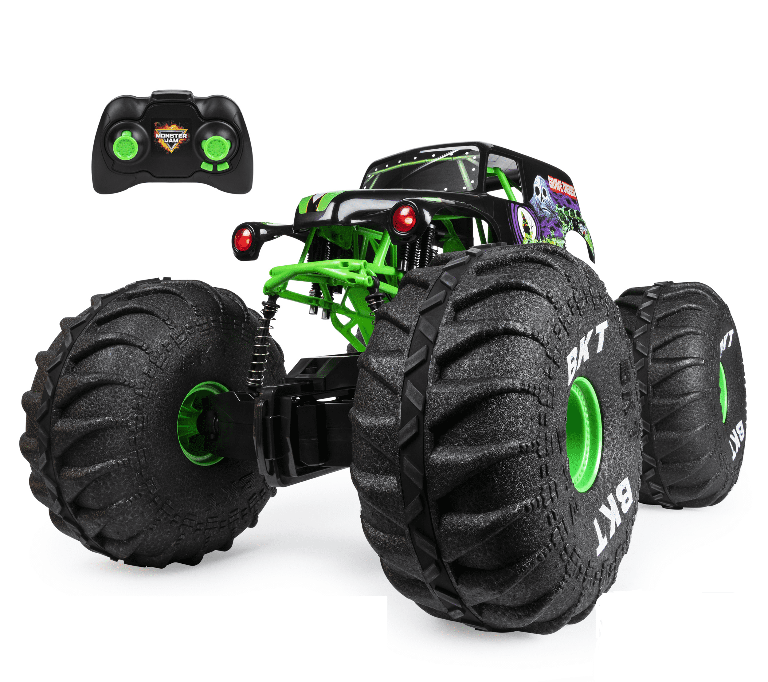 Monster Jam, Official MEGA Grave Digger All-Terrain Remote Control Monster Truck with Lights, 1: