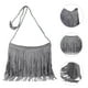 thumbnail image 3 of Bolso bandolera con flecos, bolso bandolera con borlas, bolso estilo western con flecos., 3 of 7