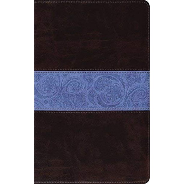 ESV Thinline Bible (TruTone, Chocolat/bleu, Paisley Band)