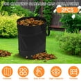 Leaf Waste Bag 10 Gallon Collapsible Garden Bag Large Capacity Pop Up