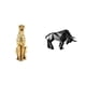 thumbnail image 1 of Escultura De Resina De Guepardo Dorado, Figura De Animal Moderna, Centro De Mesa Decorativo, Adorno Abstracto Para Oficina, Hogar, Entrada, Escritorio, Estante, 1 of 8