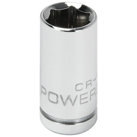 UPC: 0028907070278 | Powerbuilt 1/4 Inch Drive x 5/16 Inch 6 Point Shallow Socket – 648275