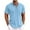 Light Blue, variant on ZCFZJW Men Short Sleeve Polo Shirt Lightweight Soft Cotton Casual Summer Collar Shirts Dress Button Polo T Shirt Classic Golf Shirts with Pockets Army Green XL