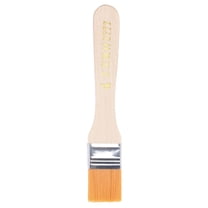Uxcell 6" Paint Brush 1" Width Soft Nylon Bristle with Wood Handle Yellow