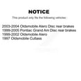 thumbnail image 2 of CMX Front Rear Ceramic Brake Pads Kit for Car Pontiac Grand Am Oldsmobile Alero Cutlass KCX-100456, 2 of 9