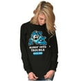 thumbnail image 4 of Mega Man Cartoon Slidin Into Trouble Unisex Plus Size Long Sleeve Shirt Brisco Brands 2X, 4 of 5