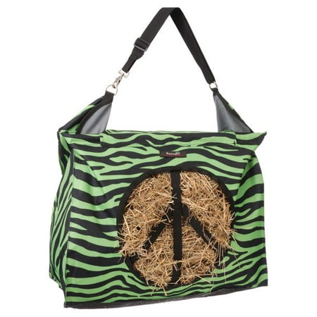 Horse HAY Bag TOTE TOUGH 1 Heavy Denier Nylon Peace Sign Opening (Best Hay Bags For Horses)