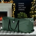 thumbnail image 5 of Premium Christmas Tree Storage Bag - Fits Up to 7.5 ft Tall Artificial Disassembled Trees, Durable Handles & Sleek Dual Zipper - Holiday Xmas Bag Made of Tear Proof 600D Oxford - 5 Year Warranty,, 5 of 7