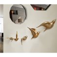 thumbnail image 4 of Ounissouiy Estatuilla resina pájaros simulación tridimensional pared decoración colgante artesanías dormitorio hogar sala de estar Decoración del hogar Dorado CP—003A—G Ounissouiy HA077049-06, 4 of 6