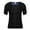 Black, variant on SAYFUT Men's Weight Loss Shirt Top Training Body Shaper Clothes Sweat Sauna Suit Zipper Short Sleeve