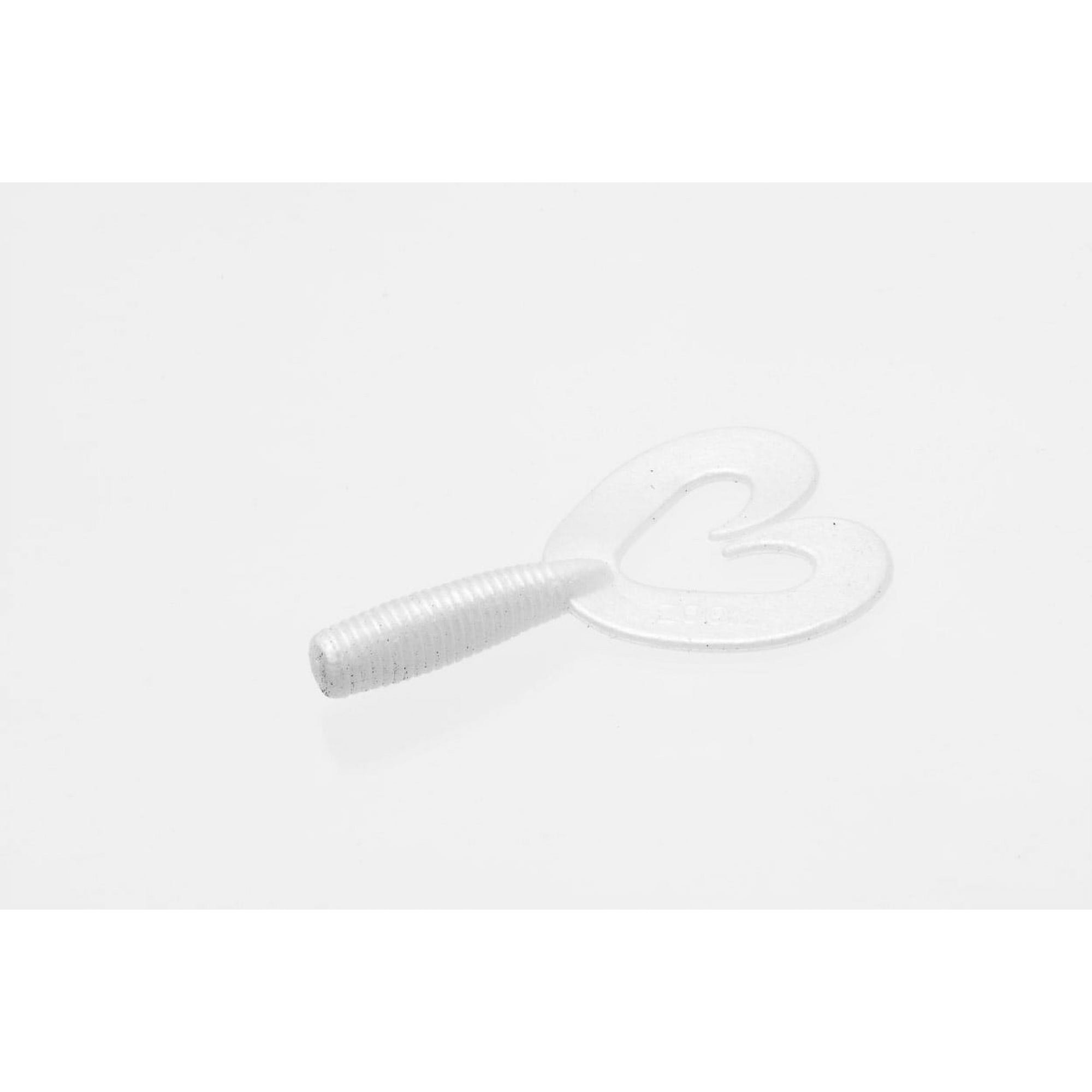 Zoom Fat Albert Twin Tail Grub White Pearl Soft Plastic Jig Trailer