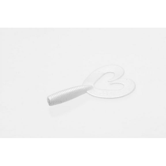 Zoom Fat Albert Twin Tail Grub White Pearl Soft Plastic Jig Trailer