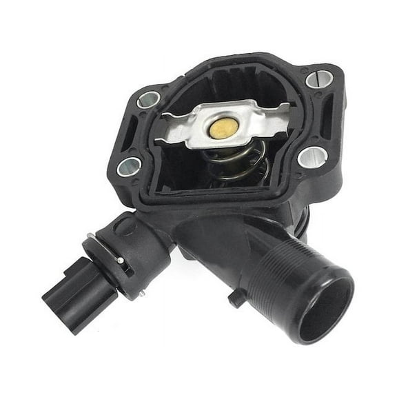 Engine Coolant Thermostat and Housing Assembly - Compatible with 2010 - 2016 Volvo XC60 2011 2012 2013 2014 2015