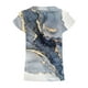 thumbnail image 5 of Moda mujer Casual cuello en V veteado nuevo cuello en V doble capa hoja manga corta 3D impreso camiseta pulóver blusa Tops Fridja  hjk6426, 5 of 5
