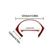 thumbnail image 3 of Real Bright Soft Car Interior Carbon Fiber Sticker Decoration2Pcs For BMW Z4 E89 2009-2016 Red Carbon Fiber Speedometer Surround CoverAuto Car Protection Interior Accessories, 3 of 8