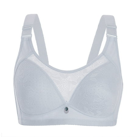 

Plus Size Backless Bra for Women Minimizer Bras Non Wired Wireless Bras Womens Adjustable Full Cup No Steel Ring Cotton Breathable Underwear 2019 Large Size Comfortable Thin No Steel Ring2166