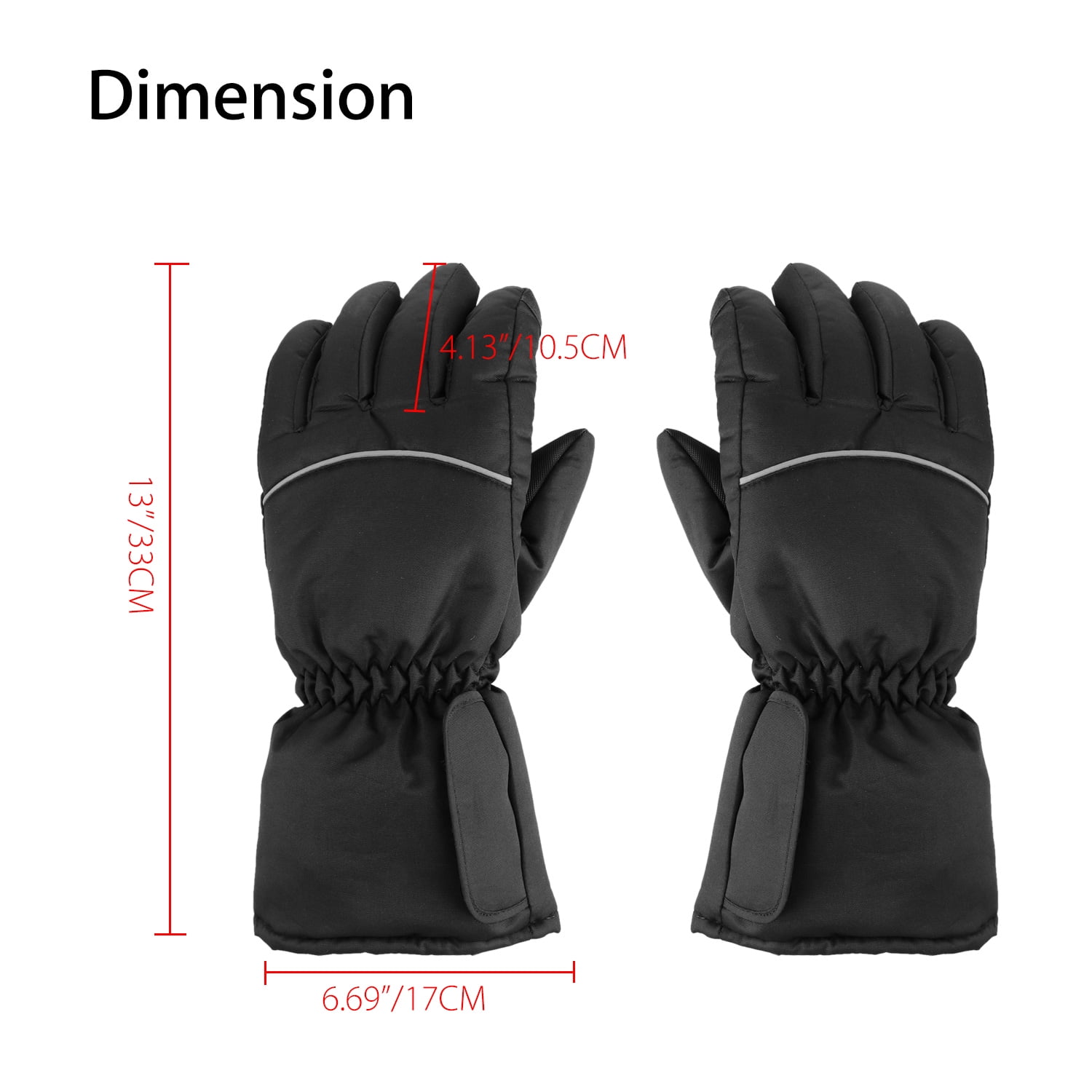 Battery Powered Electric Heating Gloves Touchscreen Thick Thermal Winter Driving Gloves for Skiing Hiking Cycling Climbing Loiion Heated Leather Gloves for Women Men