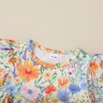 thumbnail image 3 of WISDOM Girls Clothes Outfits Cute Baby Girl Floral Short Sleeve Pant Set Flower Ruffle Top Elastic Waist Jeans Fashion Sweet Summer Set, 3 of 15