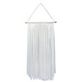 thumbnail image 1 of Organizador de horquillas para colgar en la pared | Expositor de accesorios para el cabello para niñas con barra de madera | Cinturón de tela de algodón de 60 cm para pinzas, lazos y diademas | Decor, 1 of 1