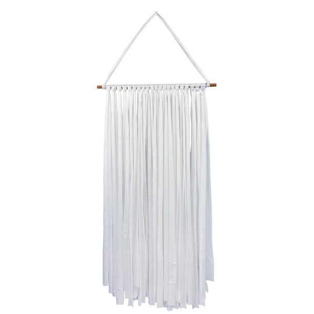 Cinturón para guardar horquillas para niñas | Organizador de accesorios para el cabello con barra de madera | Expositor para colgar en la pared o la puerta para pinzas, lazos y diademas | Decoración