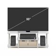 thumbnail image 4 of Pemberly Row Turn-N-Tube 3D 3-Tier Entertainment TV Stands in White, 4 of 6
