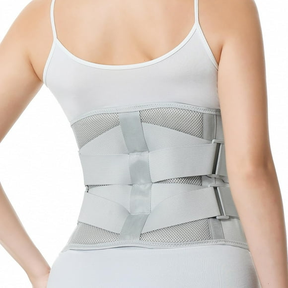 Faja lumbar ajustable de doble tracción NeoTech Care (gris, talla XXL)
