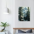 thumbnail image 4 of Nawypu Living Room Canvas Wall Art Bedroom Cedar Forest Wall Decor Painting Winter Mountain Mural Office Wall Decor Home Decor, 4 of 5
