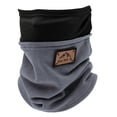 thumbnail image 1 of GDREDA Autumn And Winter Models Hanging Ear Scarf for Two Users – Colorful Patchwork Head Covering Half Patchwork Scarf Dark Gray,One Size, 1 of 3