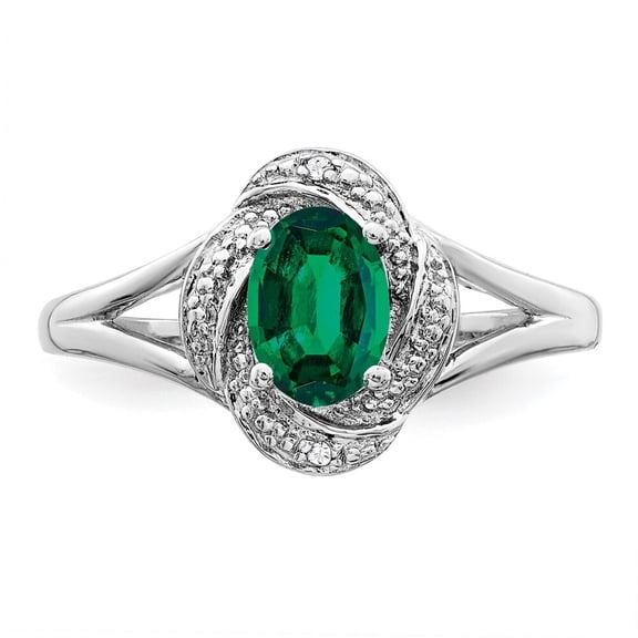 Oval Cut Green Emerald Diamond Engagement Ring, Cluster Halo Diamond Wedding Ring, Split Shank Ring, Gemstone Ring, 14K White Gold Plated, 2.2 Ct Simulated Emerald And Diamond, May Birthstone Ring