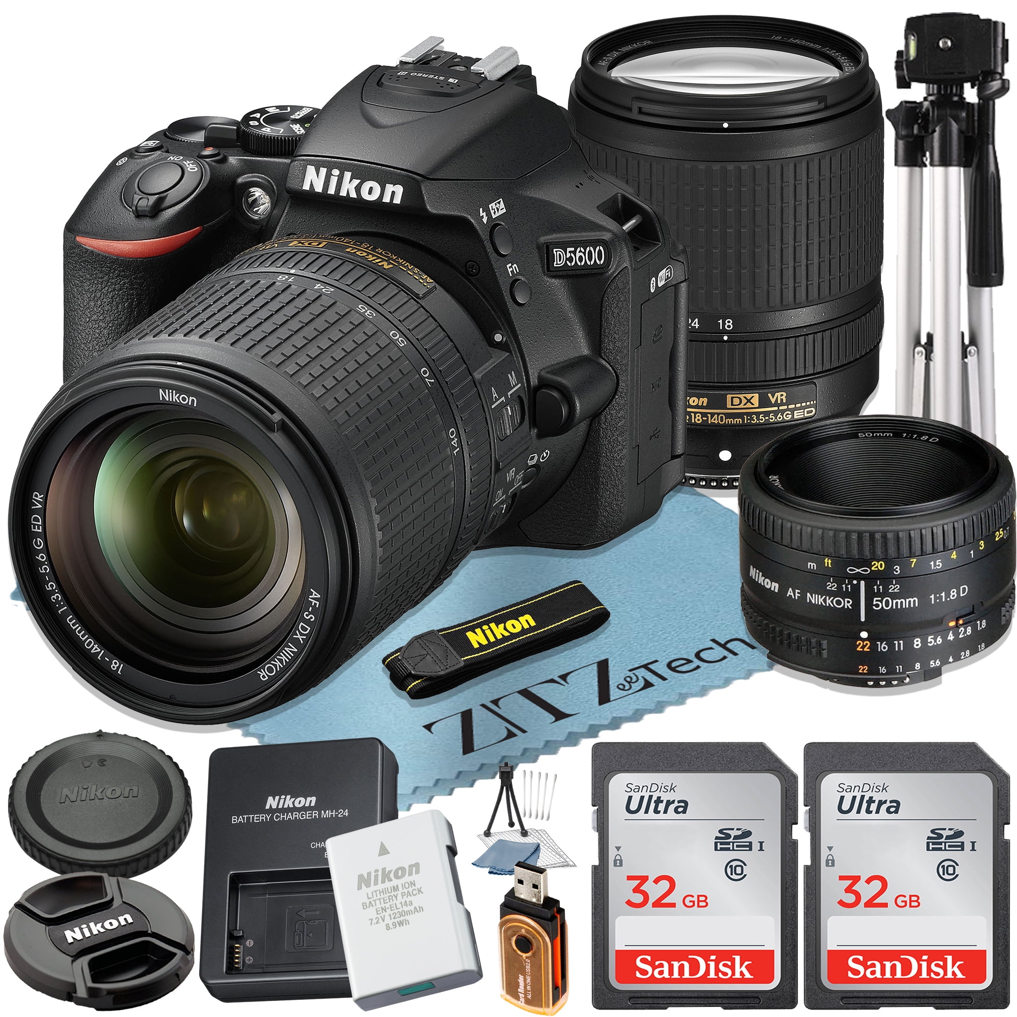  Nikon D5600 Digital SLR Camera Body - (Certified Refurbished)  : Electronics