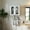 White, variant on CQSXDA Arched Glass Door Design Floating Wall Cabinet in for Kitchen or Living Room with Adjustable Shelving Features