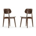 thumbnail image 2 of Emma + Oliver Set of 2 Solid Wood Dining Chairs with Curved Oval Backrests in Antique Copper, 2 of 10