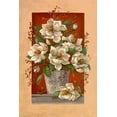 thumbnail image 2 of Kruskamp, Janet 11x14 Gold Ornate Wood Framed with Double Matting Museum Art Print Titled - Magnolias En Rouge, 2 of 4