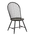 thumbnail image 5 of Weston Home Lydford Hoop High Back Windsor Metal Side Chair with Wood Seat, Black (Set of 2), 5 of 7