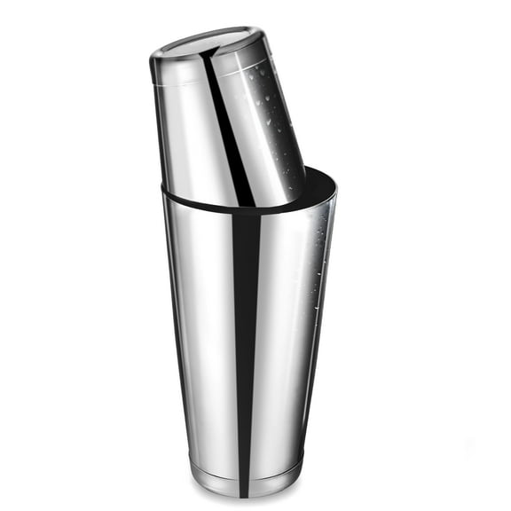 Boston Cocktail Shaker, Drink Mixing Set (18oz & 24oz) Weighted Stainless Steel Shaker Tins, Cocktail & Martini Mixed Drink Shakers, Essential & Professional Bar Tools For Bartending
