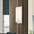 thumbnail image 5 of Livex Lighting 15" 2-Light Contemporary Metal ADA Wall Sconce in Brushed Nickel, 5 of 10