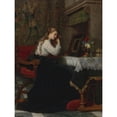 thumbnail image 3 of Pierre-Charles Comte 15x18 Black Modern Framed Museum Art Print Titled - The Mirror, 3 of 5