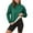 Green, variant on Womens Fleece Lined Warm Sweatshirts Casual Fall Winter Plush Velvet Long Sleeve Mock Pullover Tops Loose Oversized Baggy Loungewear Coat Green M