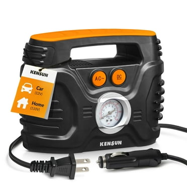 Kensun Air Compressor for Tires - Portable Tire Inflator Air Pump for Car - Electric Tire Compressor for Home and Car - Air Compressor Tire Pump - Air Pump for Cars, BIkes, And Inflatables