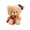 brown, variant on Christmas Teddy Bear - Extra Soft Stuffed Animals Toys for Kids, Cute Plush Stuffed Animal Toys Gift for Holiday Party Christmas Decorations, 4x9 inch Stuffed Animals for Girls & Boys