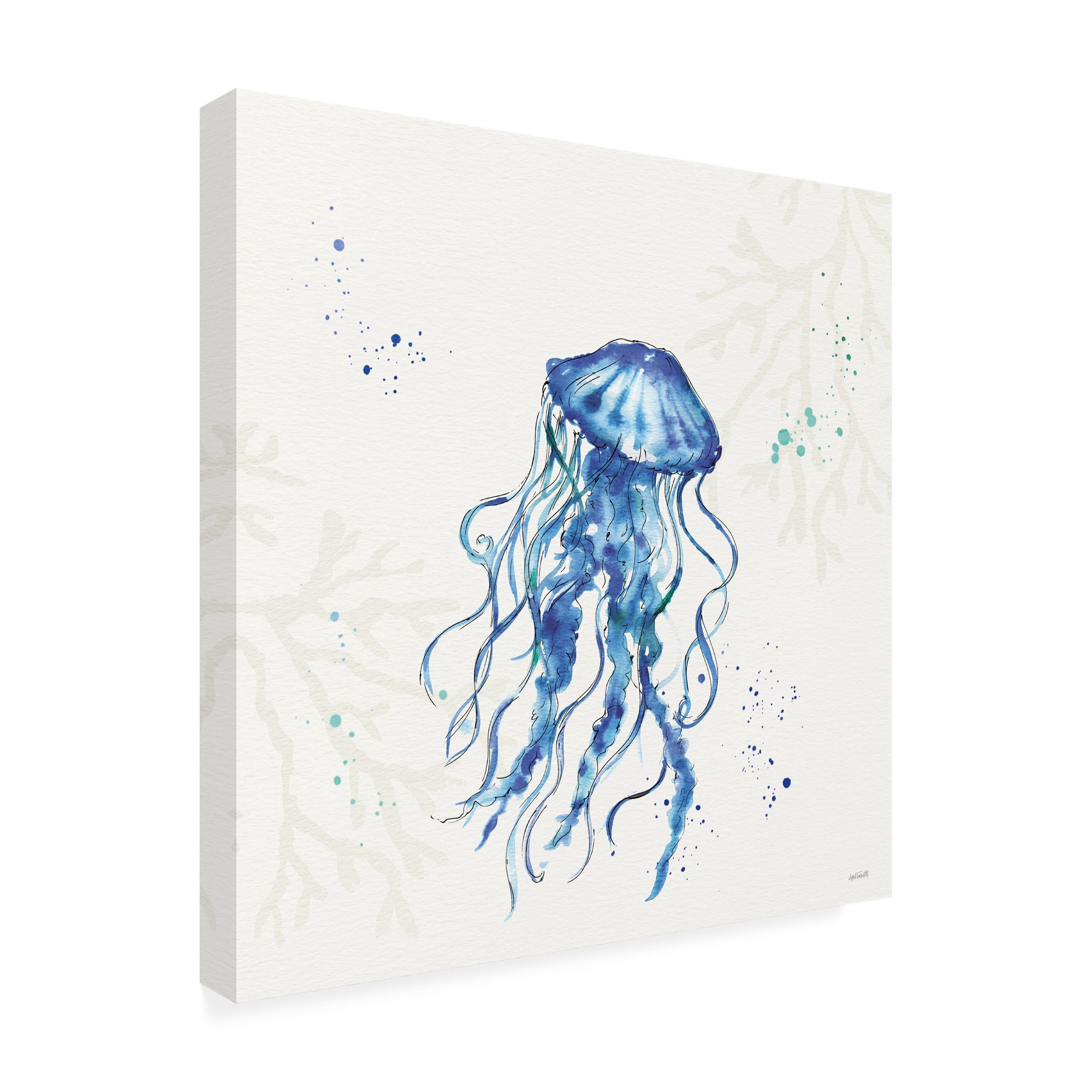 Anne Tavoletti 'Deep Sea V No Words' Canvas Art