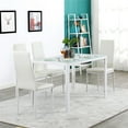 thumbnail image 2 of Spaco Dining Room Chair, 4pcs Modern Armless Padded Seat, Dining Chairs Set with Legs for Restaurant, Living Room, Kitchen 4-Piece Whit, 2 of 10