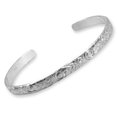 thumbnail image 4 of Luxe Jewelry Designs Women's Sterling Silver Bangle with Rose Epoxy, 4 of 9