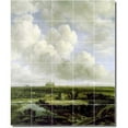 thumbnail image 1 of Ceramic Tile Mural-John Constable Country Painting 206. 40" w x 48" h using (30) 8 x 8 ceramic tiles, 1 of 3