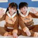 thumbnail image 1 of Conjunto de pijamas de Navidad de felpa para niños y niñas, ropa de dormir cálida con dibujos animados, Unisex, invierno, novedad, 1 of 3
