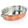 thumbnail image 6 of Gibson Home Radiance 17.5 Inch Stainless Steel Copper Plated Oval Roaster with Lid and Roasting Rack, 6 of 7