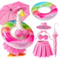 thumbnail image 1 of Disfraz de ganso para porche Mastom, set bikini rosa de 23", 1 of 6