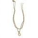 thumbnail image 2 of Collar de doble capa con perlas irregulares simples, collar de temperamento de cadena de clavícula de moda para mujeres, 2 of 5