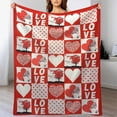 thumbnail image 6 of DefiDgd Valentine's Day Plush Blanket Throw,Soft Warm Cozy Love Heart Blankets for Couch Sofa Bed Bedroom Living Room Home Decoration(C), 6 of 6