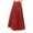 Red, variant on USSUMA Skirts for Women Trendy Summer Midi Skirt Solid Color High Waist Pleated Mid-Calf Skirt Leather Vintage Skirt Fashion Skirts Bachelor Party My Order Black Skirt for Women Pu L